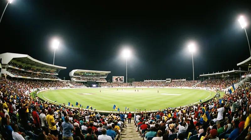 A near-capacity crowd at Kensington Oval witnessed the Falcons' historic victory.