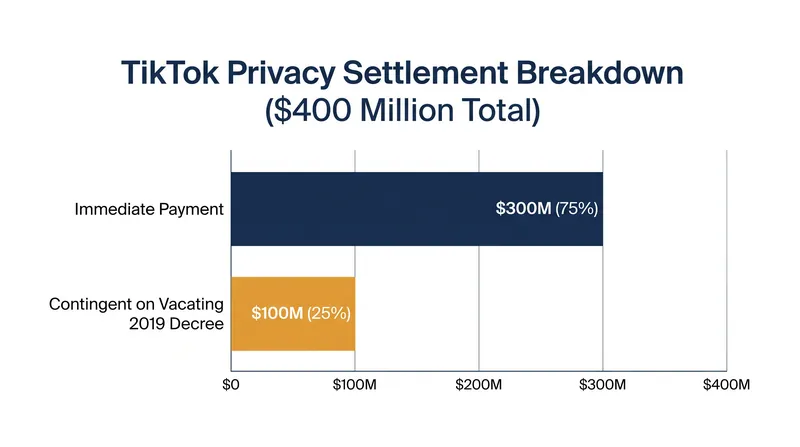 The settlement structure tied $100 million of the penalty directly to the termination of the 2019 consent decree.