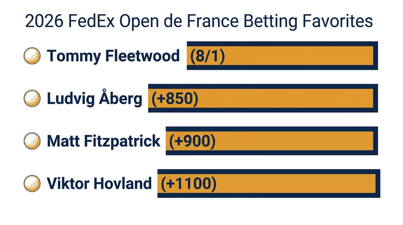 Tommy Fleetwood enters the week as the betting favorite, followed closely by Ludvig Åberg.