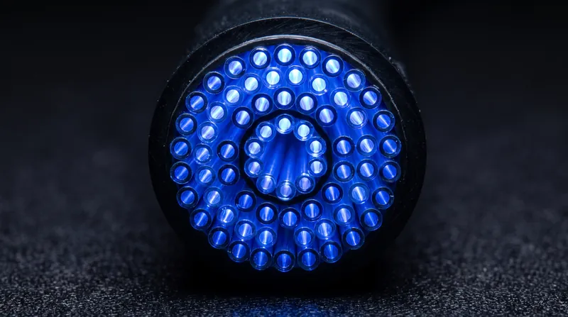 Multi-core fiber allows multiple independent light signals to travel through a single glass strand.