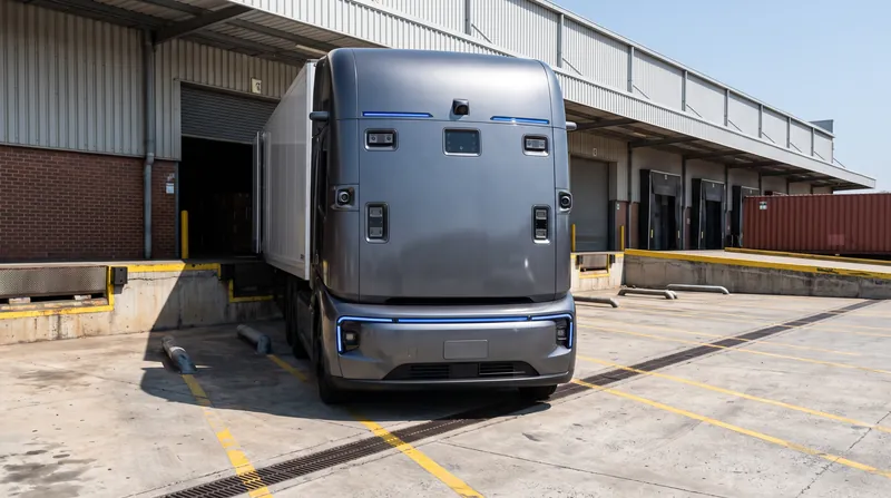 The autonomous vehicle relies on a suite of cameras, radars, and lidars, monitored by a remote operator.