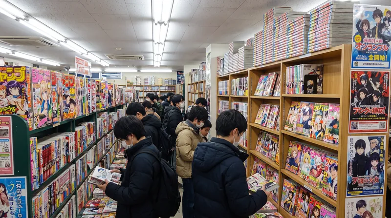In Japan, manga is traditionally serialized in thick, demographic-specific anthology magazines before being collected into standalone volumes.