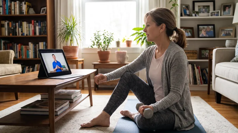 The review found that home-based and digitally supported rehabilitation programs are just as effective as traditional center-based services.