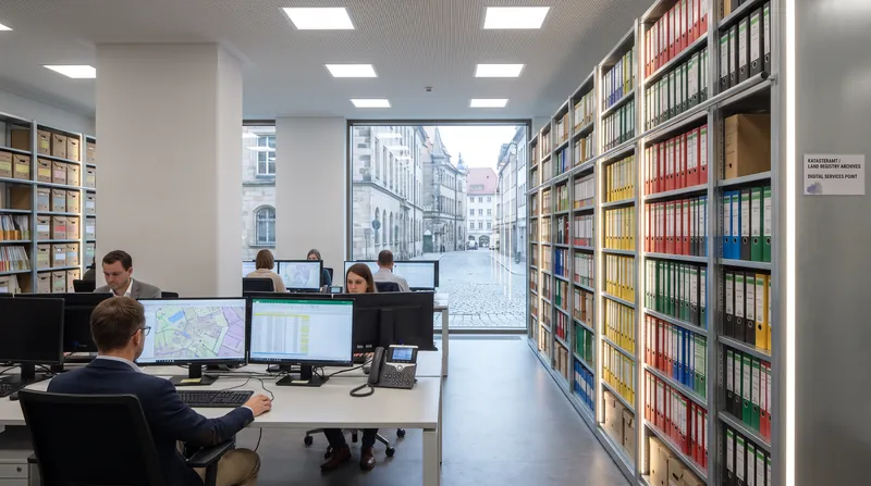 Registries like the Dutch Kadaster and German Grundbuch maintain the definitive legal reality of property boundaries and ownership.