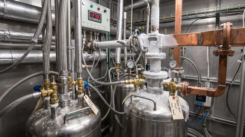 Cryogenic cooling reduces the thermal noise inside the receiver, giving the decoding algorithms a cleaner signal to process.