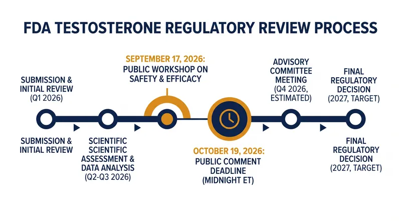 The FDA's public comment period on testosterone use in menopausal women runs through October 19, 2026.