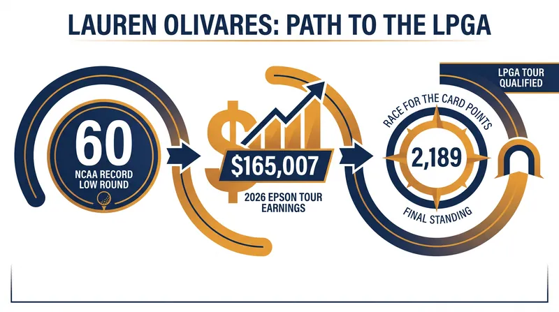 The numbers behind Lauren Olivares's rapid ascent to the LPGA Tour.