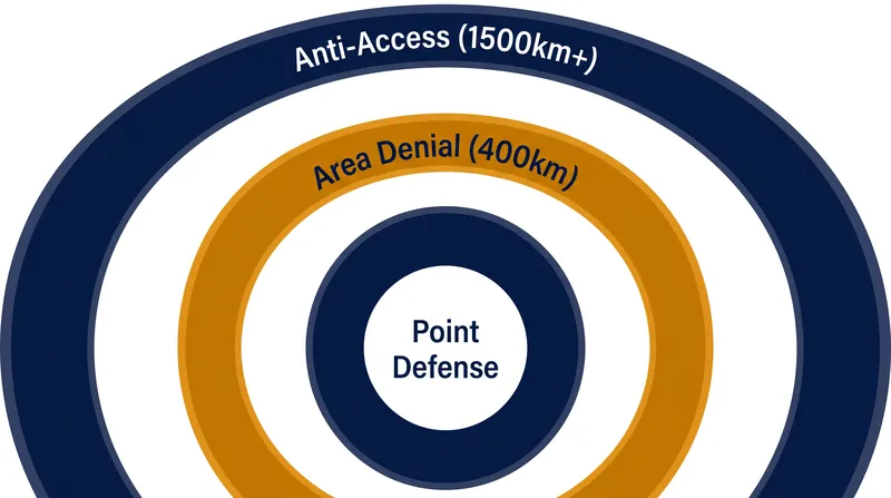 The layered architecture of an A2/AD environment.