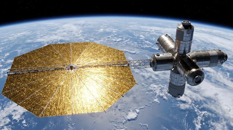 The company's flexible arrays are designed to unspool in orbit, providing megawatt-class power to commercial space stations.