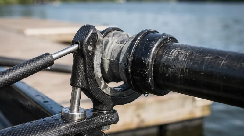 Modern carbon fiber riggers use molded inserts to lock the pitch at exactly four degrees.
