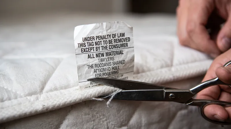 Consumers must cut the federal tag and mattress cover, submitting photos to Regfear to process their refund.
