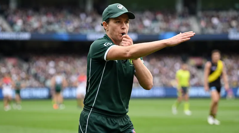 Umpires must assess the legality of the tackle, prior opportunity, and disposal attempt in a fraction of a second.