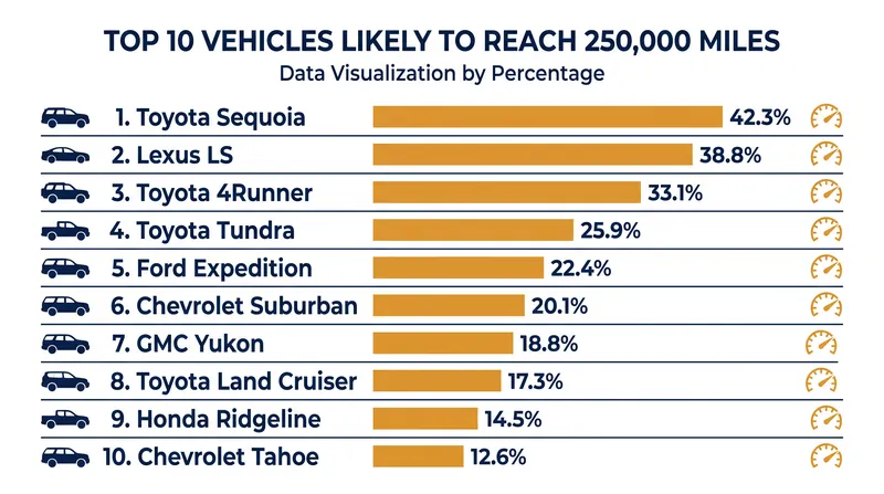 Toyota and Lexus models hold nine of the top ten spots for longevity.