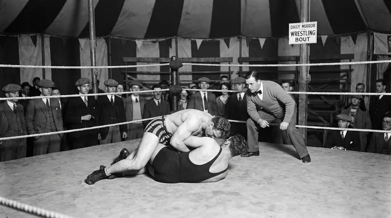 The three-count originated in the carnival era to give trained professionals a safety net against local challengers.