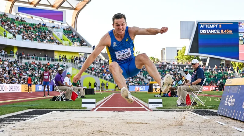 Horizontal jumps are heavily influenced by tailwinds, which extend the athlete's parabolic flight curve.