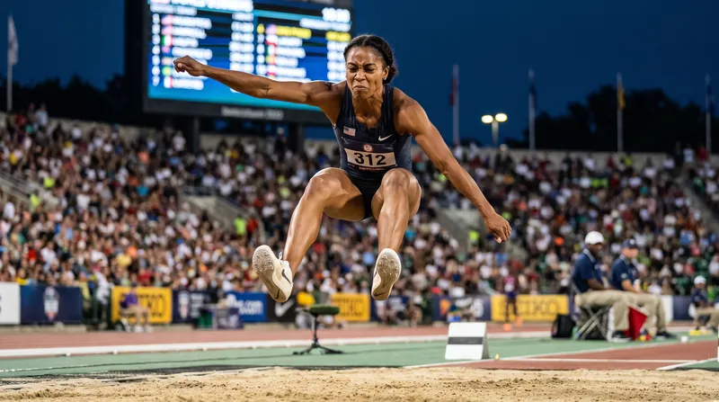 Alyssa Jones secured the long jump crown with a 6.66-meter leap on her final attempt.