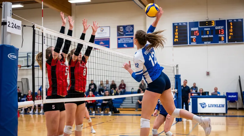 The 2.24-meter women's net preserves the fundamental mechanics of the attack while accounting for physiological differences in standing reach.