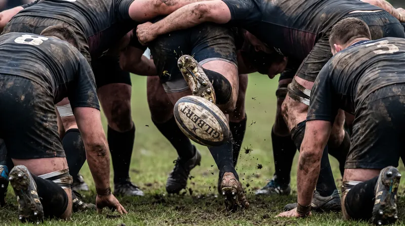 With the initial hit neutralized, the hooker relies on core stability to strike the ball under immense isometric pressure.