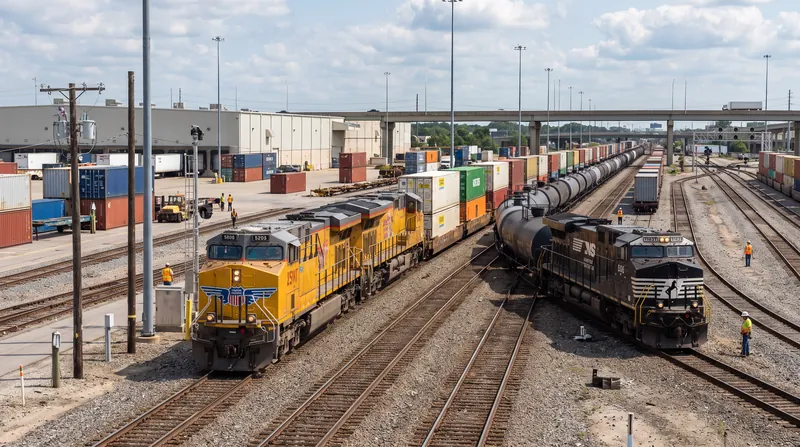 The merger would create the first single-line railroad linking the Atlantic and Pacific coasts.