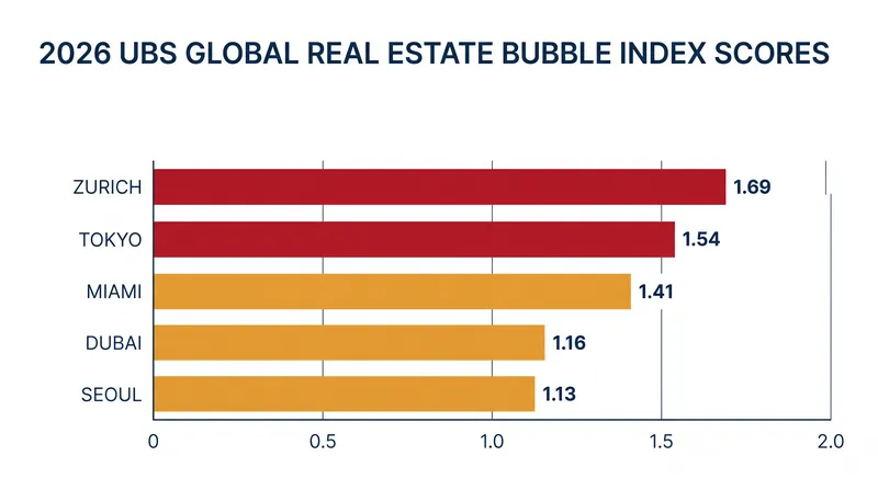 Zurich and Tokyo are the only two cities classified as high risk in the 2026 index.