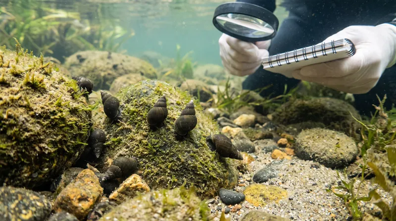 In New Zealand lakes, sexual mud snails dominate parasite-heavy shallow waters, while asexual clones thrive in the deeper, safer zones.