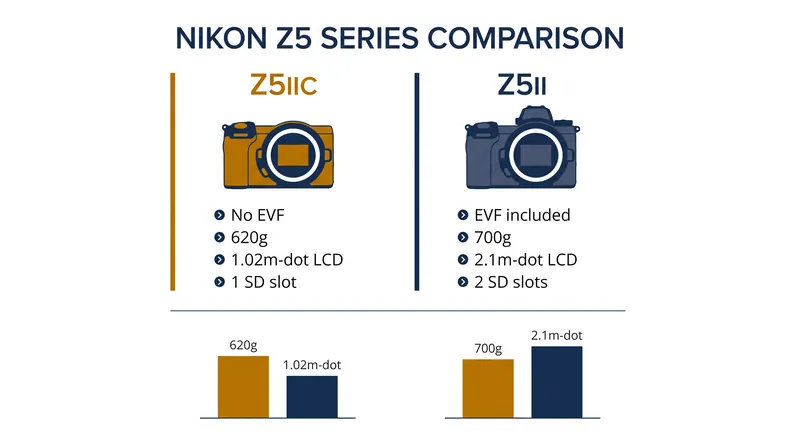 Hardware differences between the new Z5IIC and the standard Z5II.