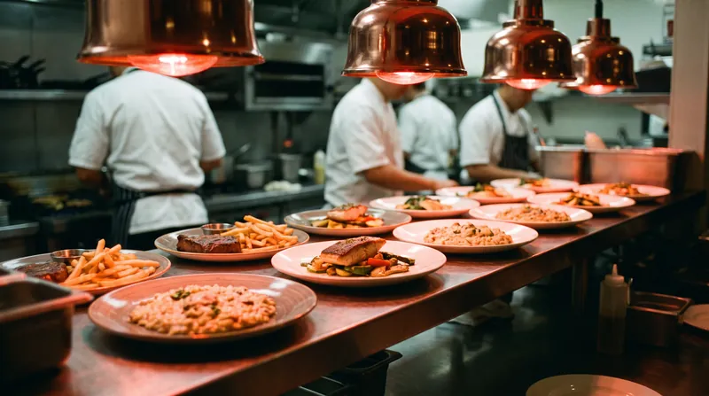 Dry heat holding equipment, like heat lamps, keeps crispy foods safe without introducing moisture.
