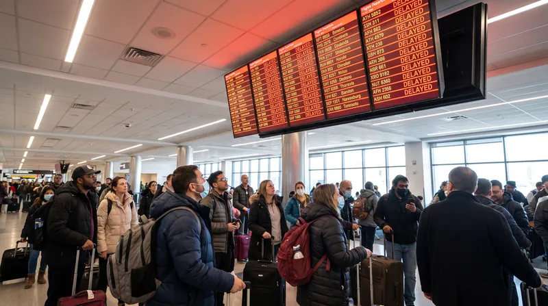 Airlines issued travel waivers as passengers faced cascading delays and rebooking challenges following the network outage.