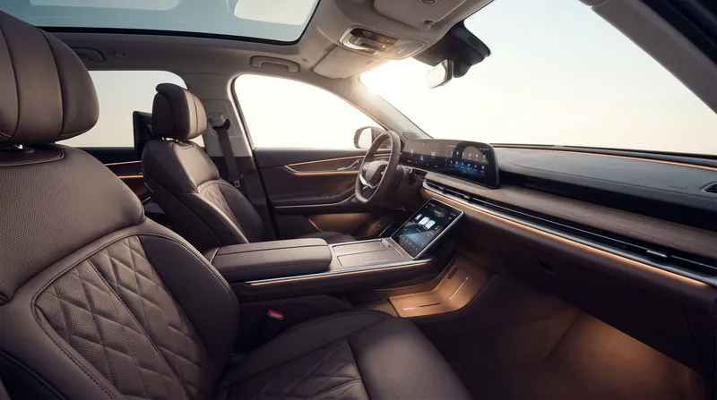 The absence of a traditional engine block allowed designers to expand the Torcal's interior cabin space.
