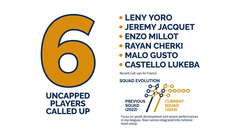 Zidane has immediately injected youth into the French squad, calling up six uncapped players.