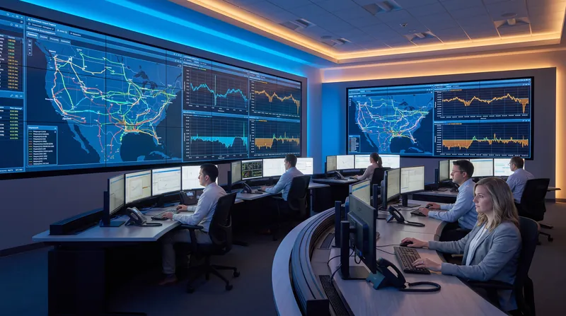 Grid operators monitor frequency and voltage in real time to maintain system stability.