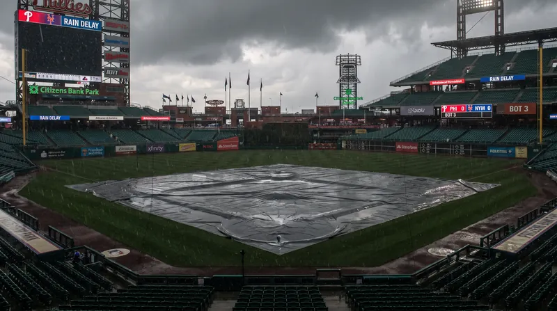 A looming nor'easter threatens to wash out the Phillies' final regular-season series.