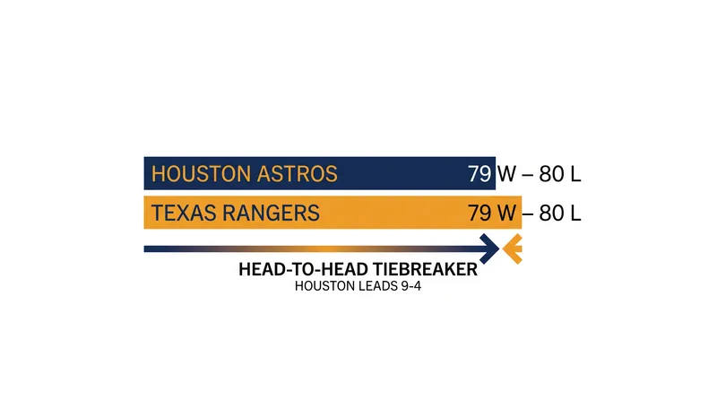 Houston holds the crucial head-to-head tiebreaker over Texas.