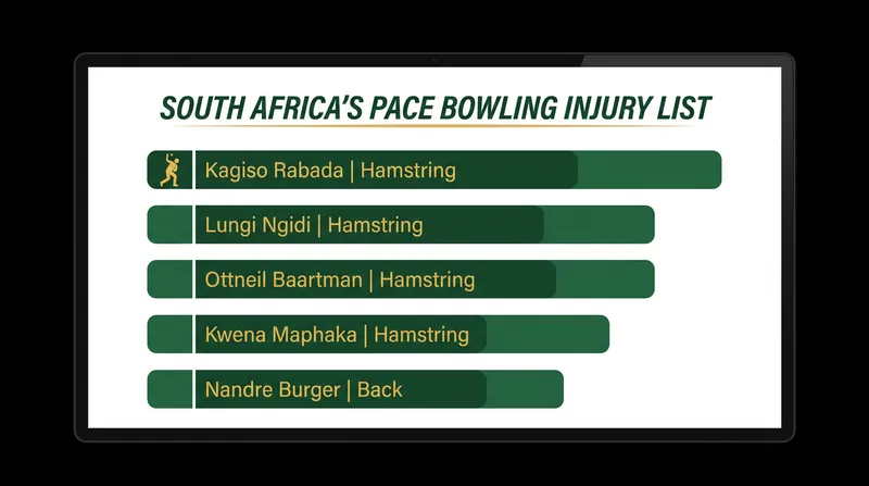 The Proteas are missing their entire first-choice pace battery ahead of the Australia series.