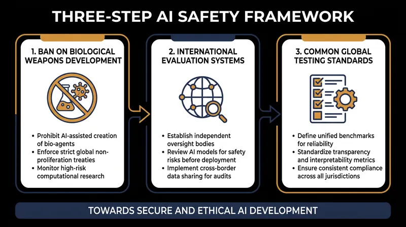 Anthropic CEO Dario Amodei outlined a three-step framework for international AI oversight.