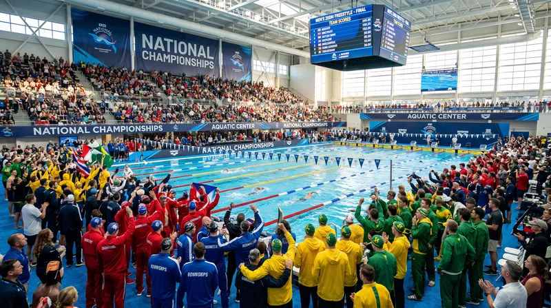 The fast-paced 30-event format kept the energy high on the pool deck throughout the meet.