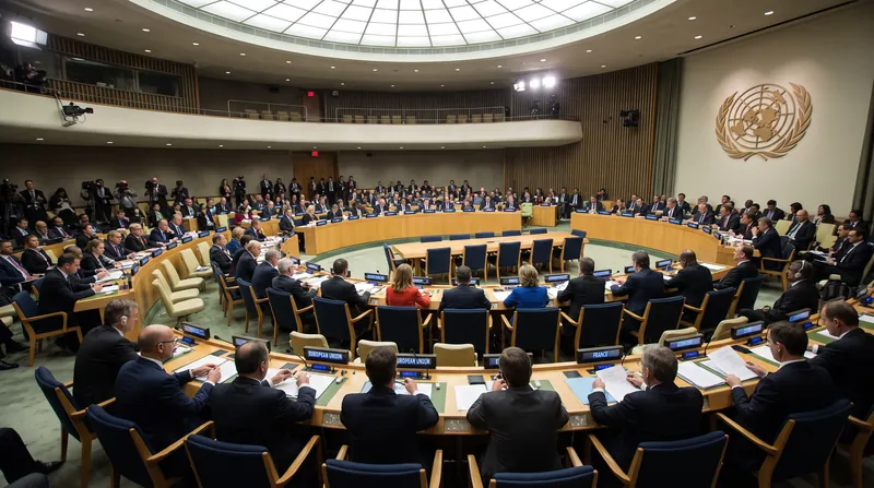 European Union diplomats utilized the UN General Assembly to call for a moratorium on infrastructure strikes.