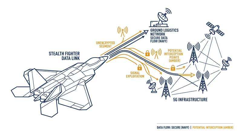 U.S. intelligence officials warn that Chinese-built telecommunications infrastructure could intercept sensitive aircraft telemetry.