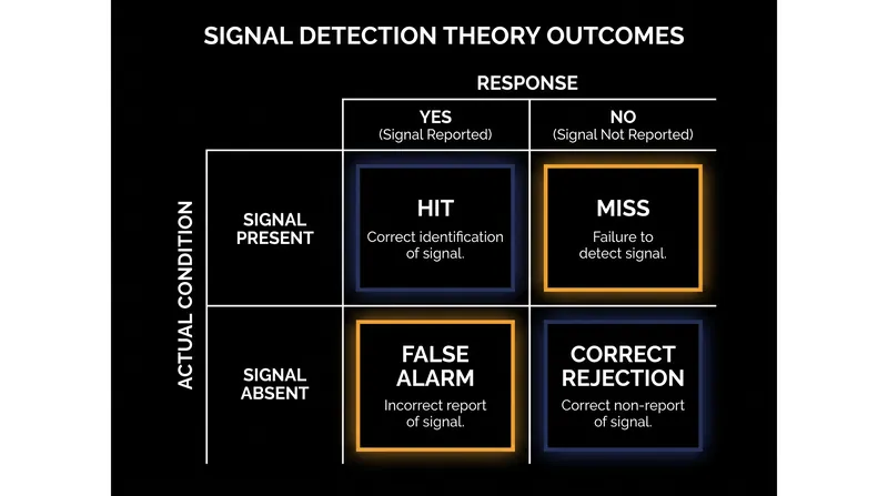 Every binary decision under uncertainty falls into one of four quadrants.