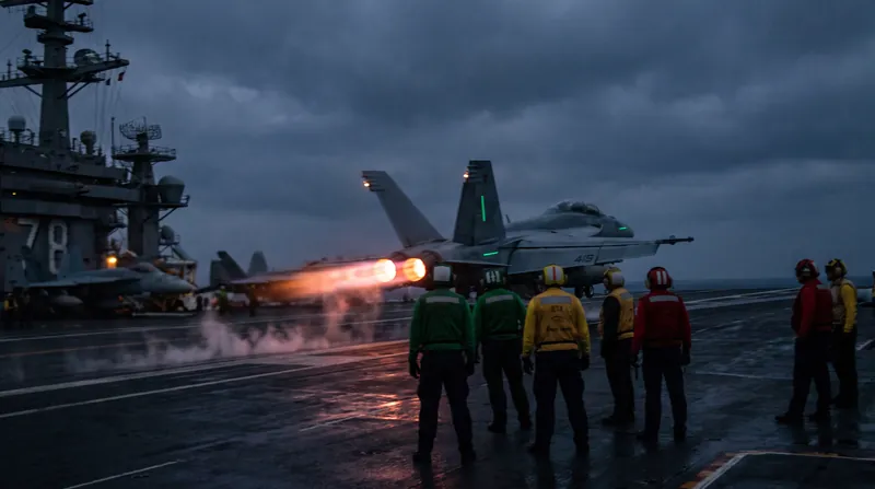 U.S. carrier strike groups have maintained high-tempo flight operations in the region despite the introduction of anti-ship ballistic missiles.