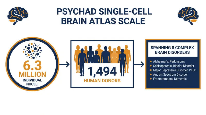 The PsychAD atlas represents the largest population-scale single-cell transcriptomic map of the human brain to date.