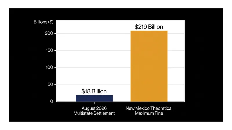 New Mexico opted out of an $18 billion national settlement to pursue independent penalties.