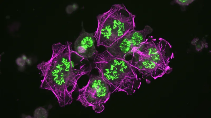 By disabling the tumor's ability to repair DNA and manage replication stress, CS18 drives the malignant cells toward programmed cell death.