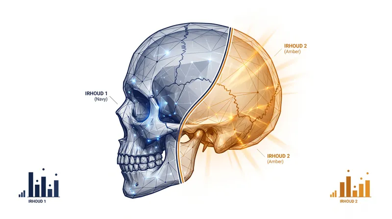The digital reconstruction relies on a composite model, merging the facial skeleton of Irhoud 1 with the jawbone of Irhoud 2.