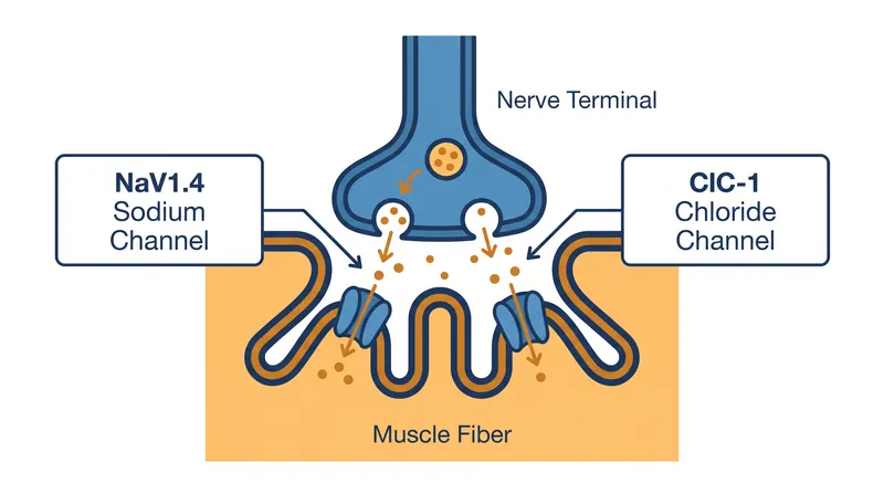 Age-related muscle weakness is driven by a loss of NaV1.4 sodium channels, which can be offset by inhibiting ClC-1 chloride channels.