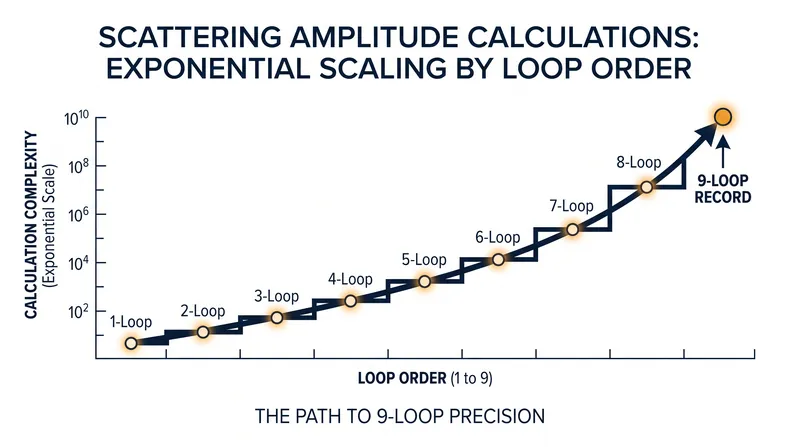 Each additional loop in a scattering amplitude calculation factorially increases the required computational power.