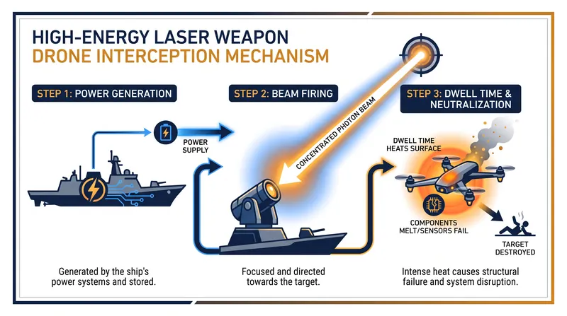 High-energy lasers require several seconds of continuous 'dwell time' to generate enough heat to disable or destroy an incoming threat.