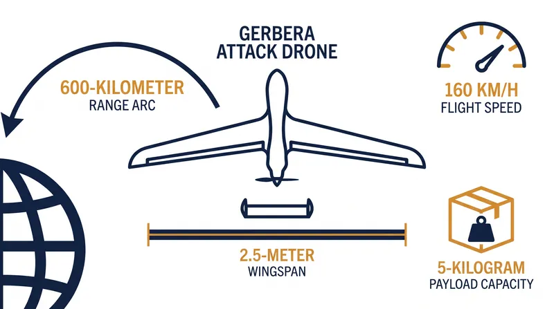 The Gerbera drone's compact size allows it to be easily hidden inside commercial cargo infrastructure.