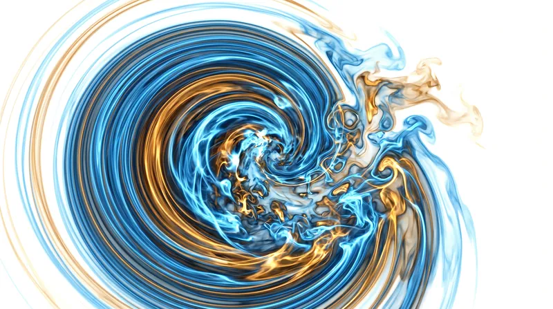 The AI's proof demonstrates that under specific forced conditions, a fluid vortex can reach infinite velocity in finite time.