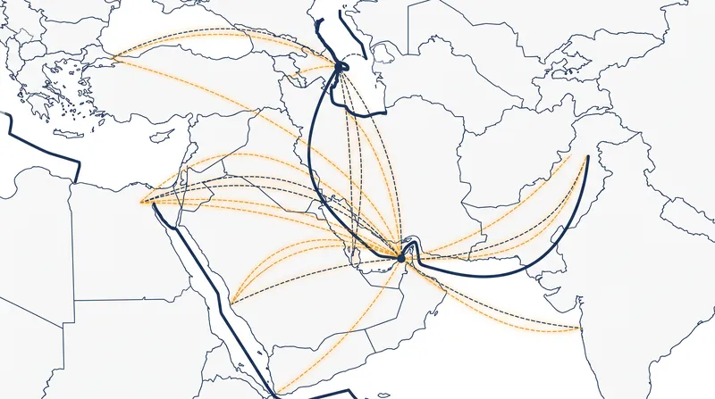 The Persian Gulf remains one of the world's most critical and congested transit corridors for international aviation.